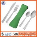 Camping Cutlery Set with Neoprene Case/pouch